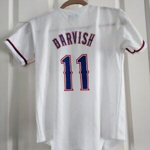 MAJESTIC YU DARISH TEXAS RANGERS YOUTH JERSEY